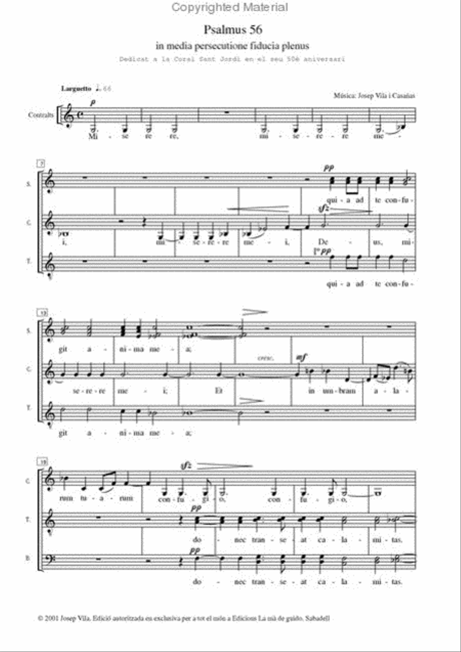Psalmus 56 Choir scores gallery preview page 2