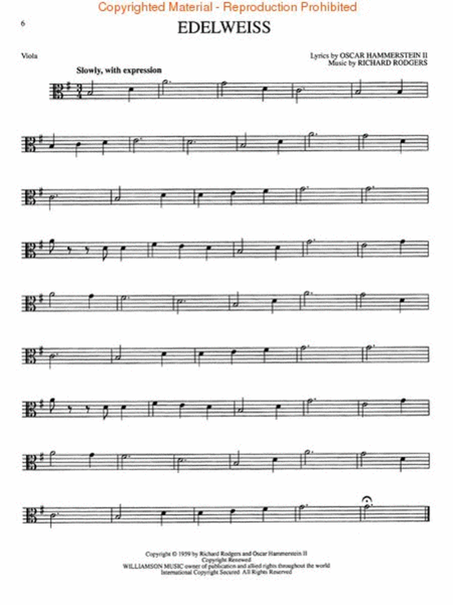 The Sound of Music - Viola
