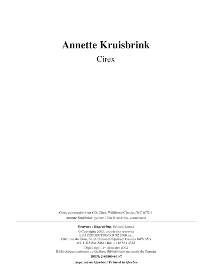 Cirex Double Bass scores gallery preview page 1