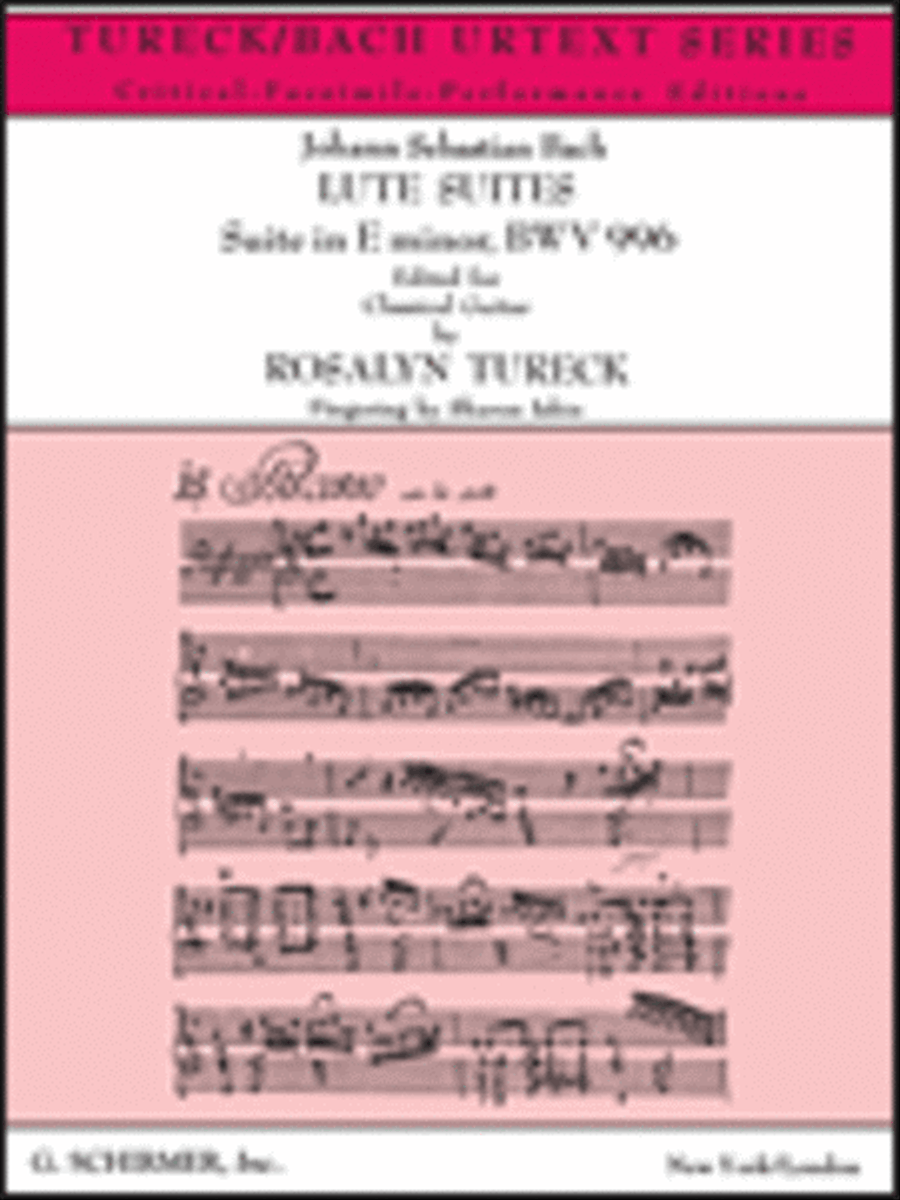 Suite in E Minor BWV996 Acoustic Guitar scores gallery preview page 1