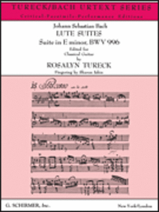 Book cover for Suite in E Minor BWV996