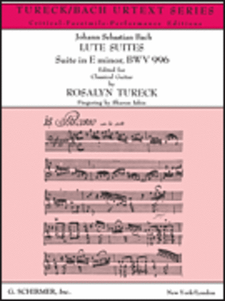 Suite in E Minor BWV996