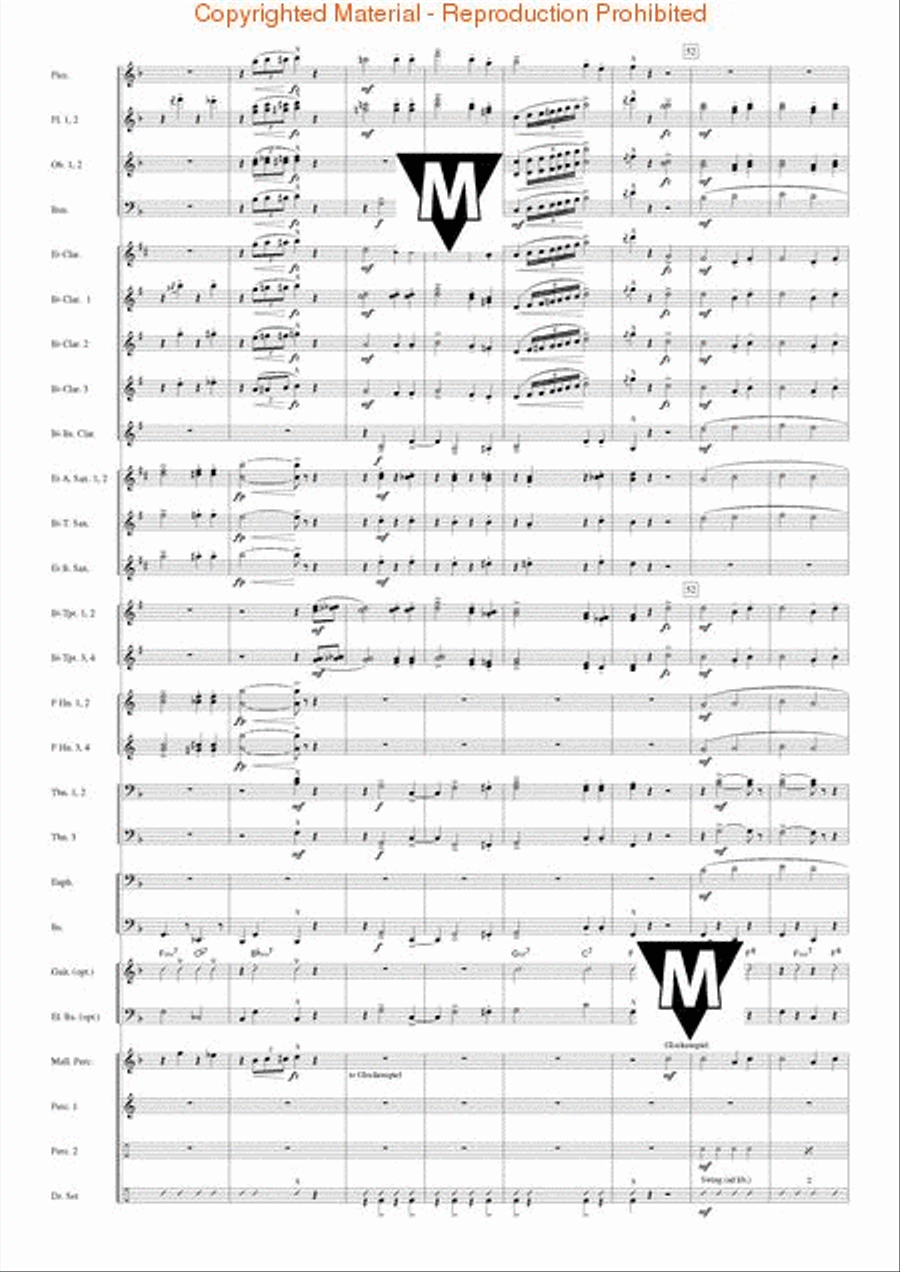 Famous German Christmas Songs Concert Band scores gallery preview page 8