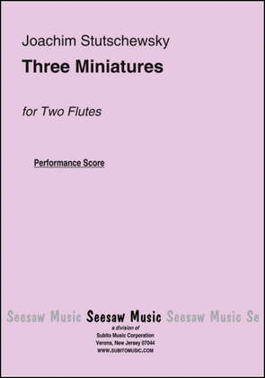 Book cover for Three Miniatures