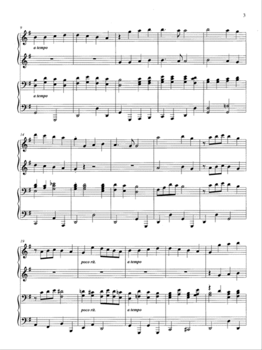 Easy Hymns for 4 Hands Piano Accompaniment scores gallery preview page 3