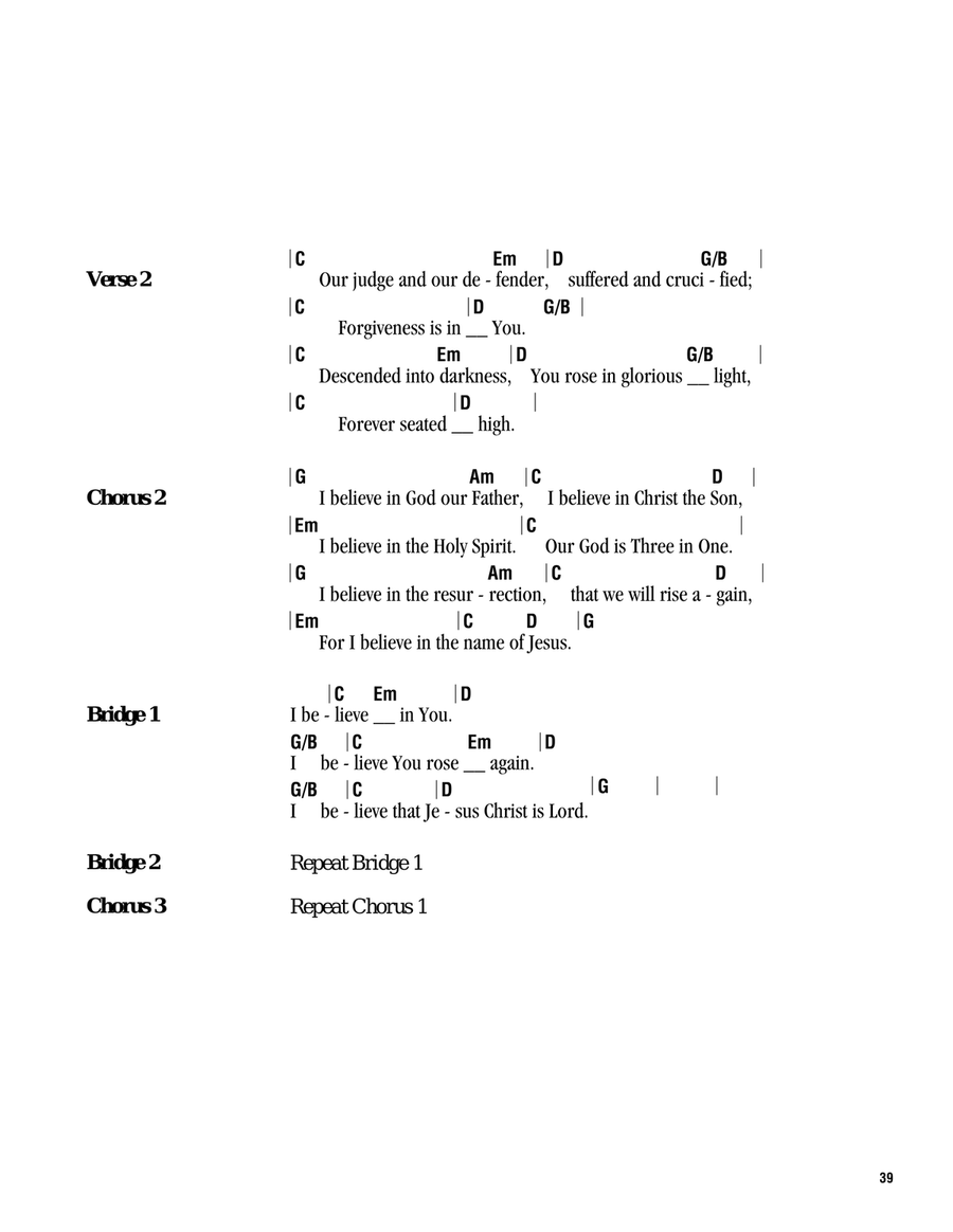 This I Believe (The Creed) Guitar scores gallery preview page 2