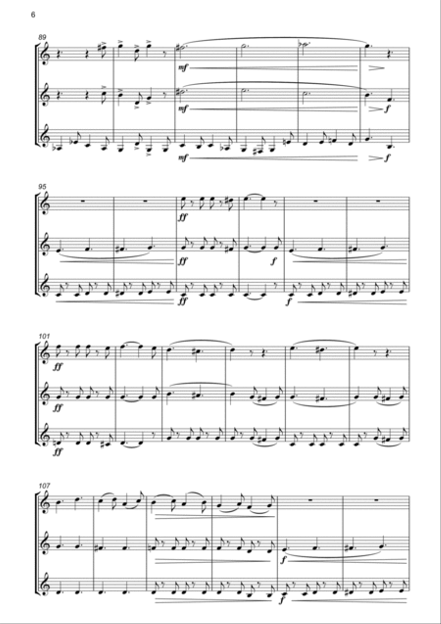 The Liberty Bell for Trumpet Trio Trumpet Trio scores gallery preview page 6