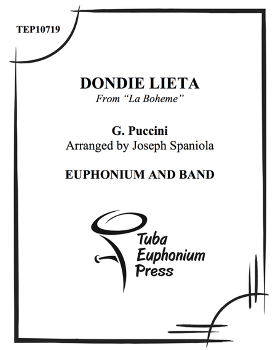 Dondie Lieta Dondie Lieta Euphonium scores gallery preview page 1