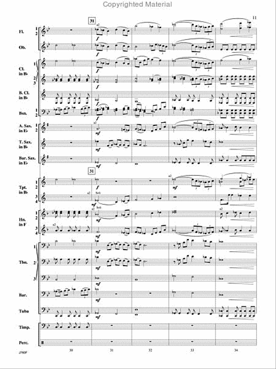 Triumphal Ode Triumphal Ode Concert Band scores gallery preview page 12