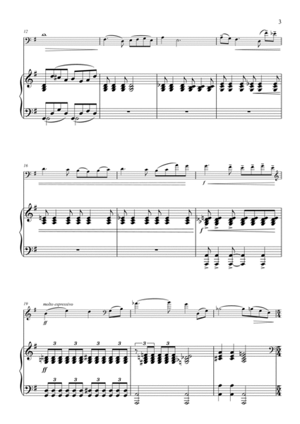 The Pines Of Roselawn, Intermezzo For Solo Cello and Strings (Cello and Piano Arrangement) Chamber Music - Digital Sheet Music