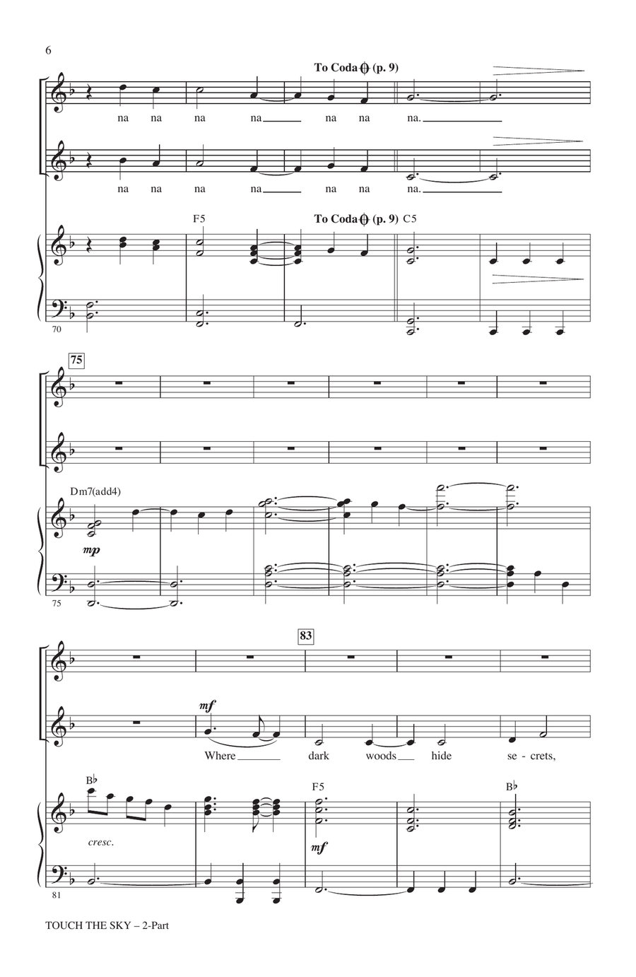 Touch The Sky (From Brave) (arr. Mac Huff) 2-Part scores gallery preview page 5