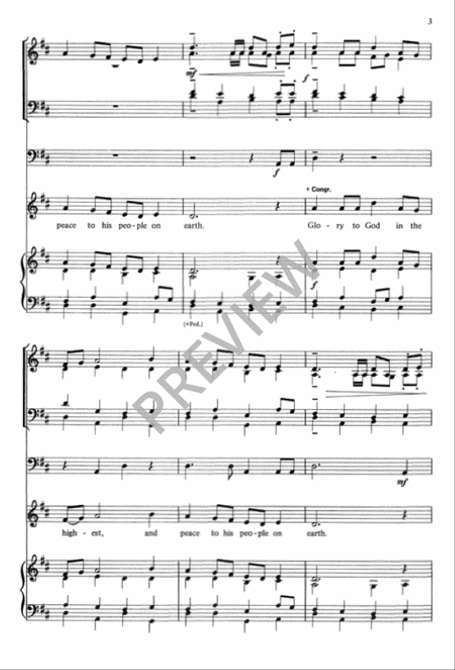 Melodic Gloria Melodic Gloria Unison Choir scores gallery preview page 4