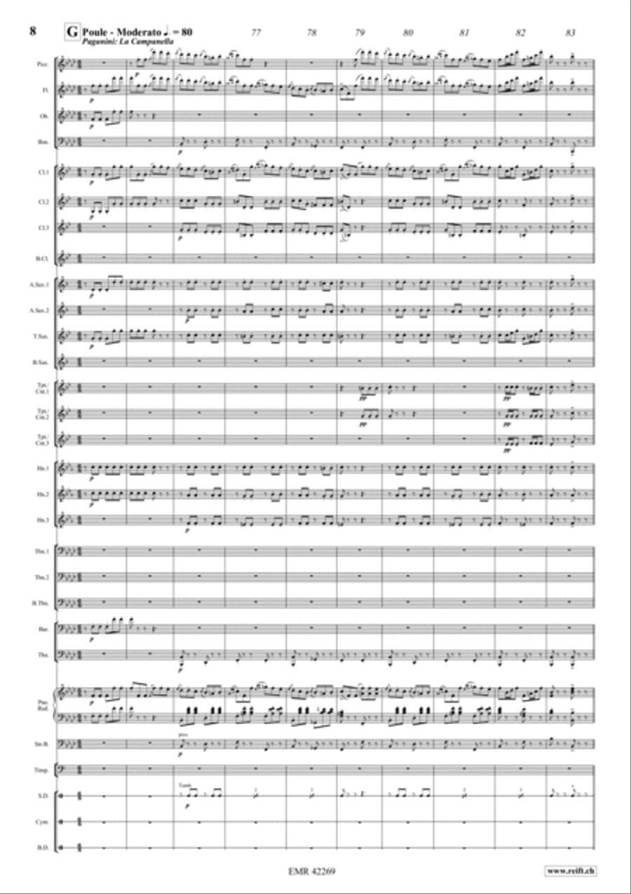 Kunstler-Quadrille Concert Band scores gallery preview page 8