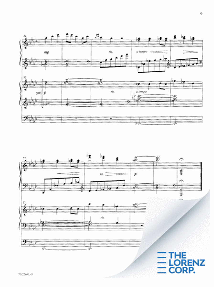 O for a Thousand Tongues Organ scores gallery preview page 10