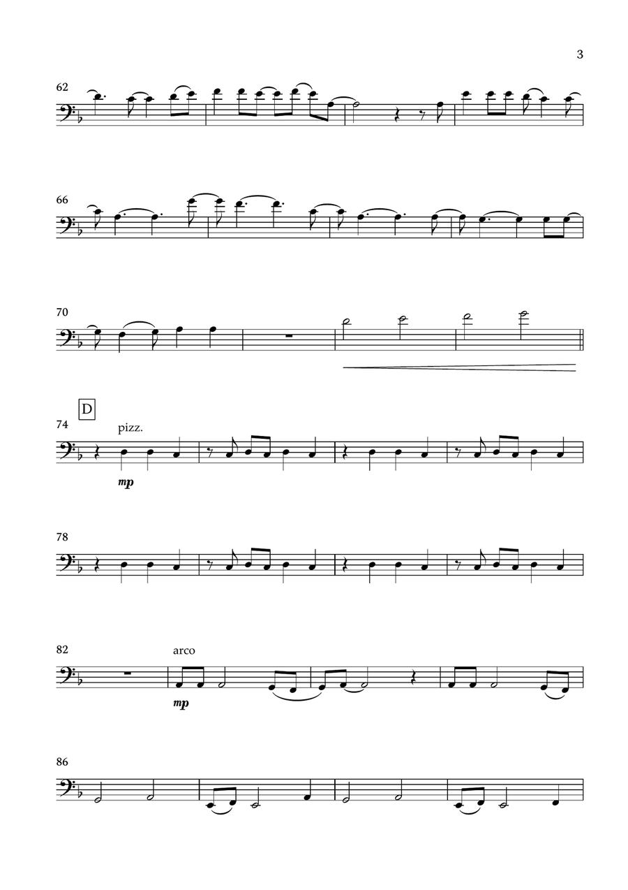 Paladin Strait Cello Solo scores gallery preview page 3