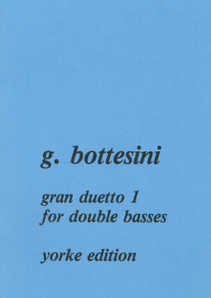 Book cover for Tre Gran Duetto No. 1 for 2 basses