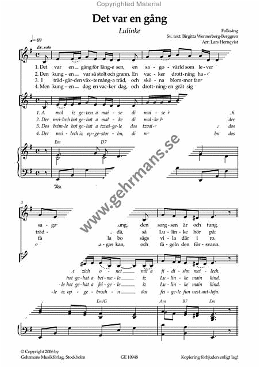 Kom och sjung en visa 4-Part scores gallery preview page 3