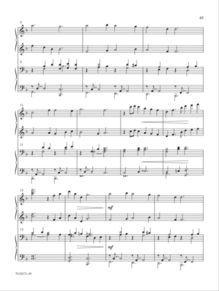 Four-Hand Favorites for Lent and Easter Piano Duet scores gallery preview page 19