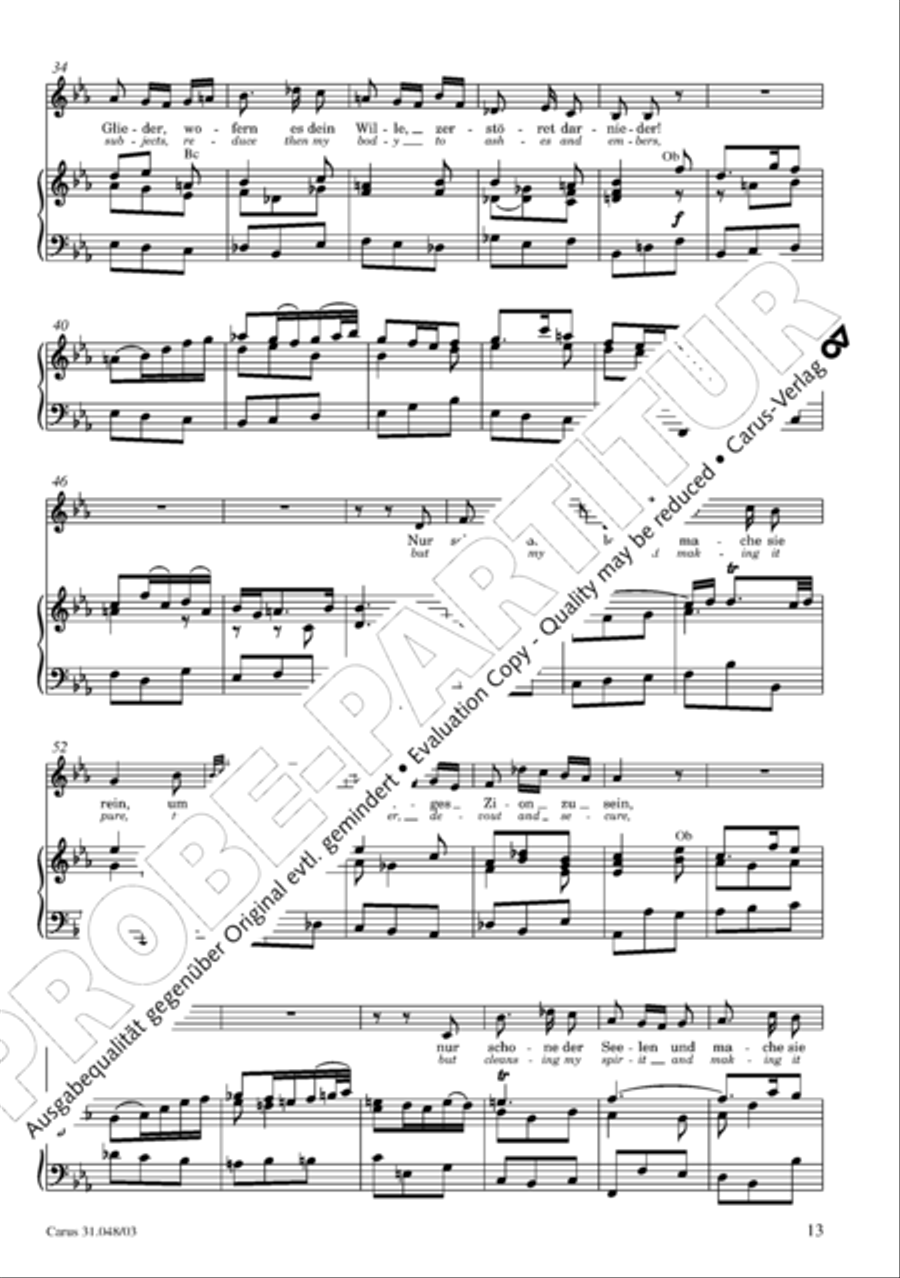 O wretch that I am, who then can release me (Ich elender Mensch, wer wird mich erlosen) 4-Part scores gallery preview page 14