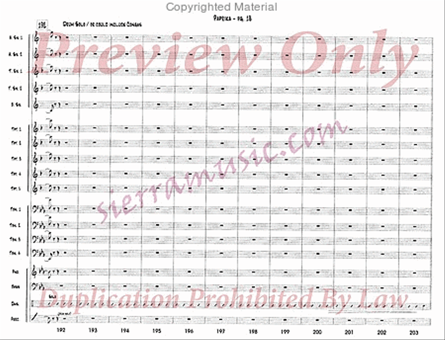 Paprika (MM 1 - Suite Seasonings) Big Band scores gallery preview page 19