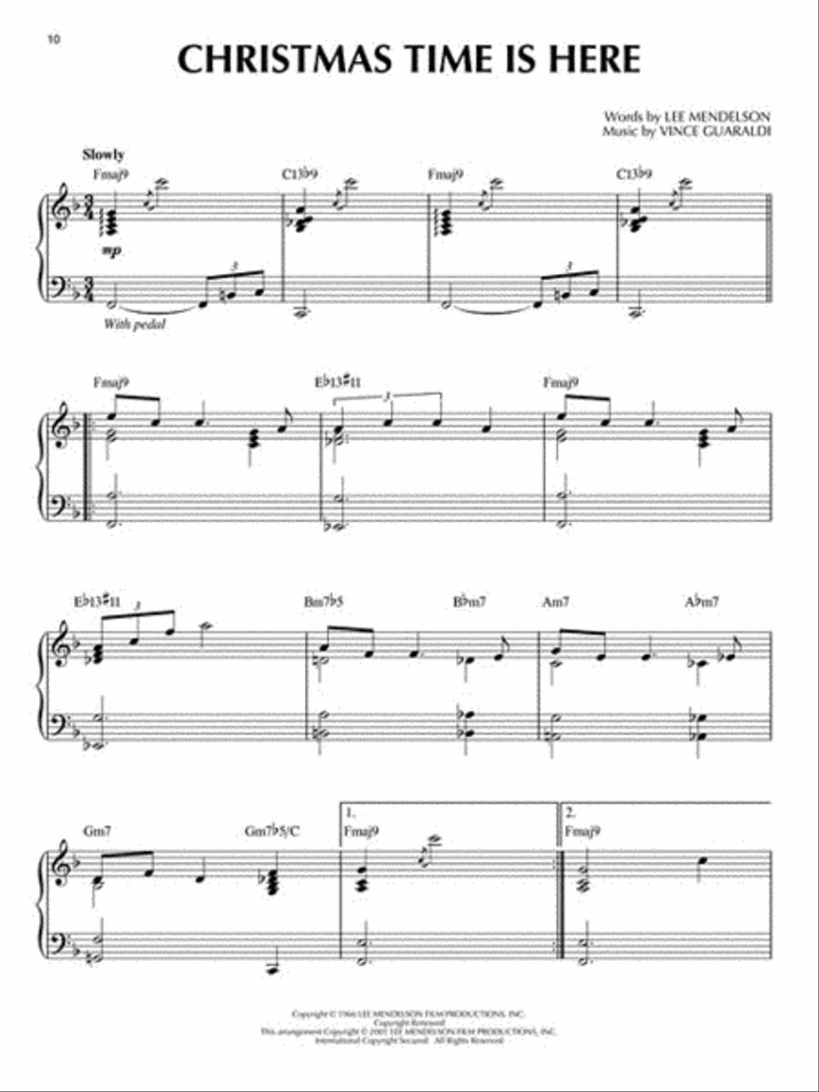 Charlie Brown Christmas Charlie Brown Christmas Piano, Vocal, Guitar scores gallery preview page 4