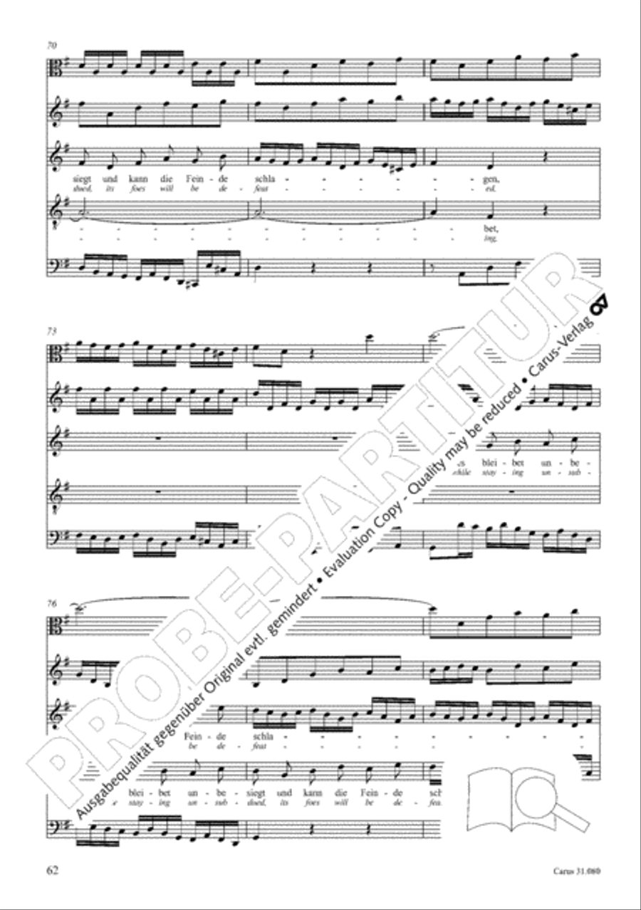 A mighty fortress is our God (Ein feste Burg ist unser Gott) 4-Part scores gallery preview page 63