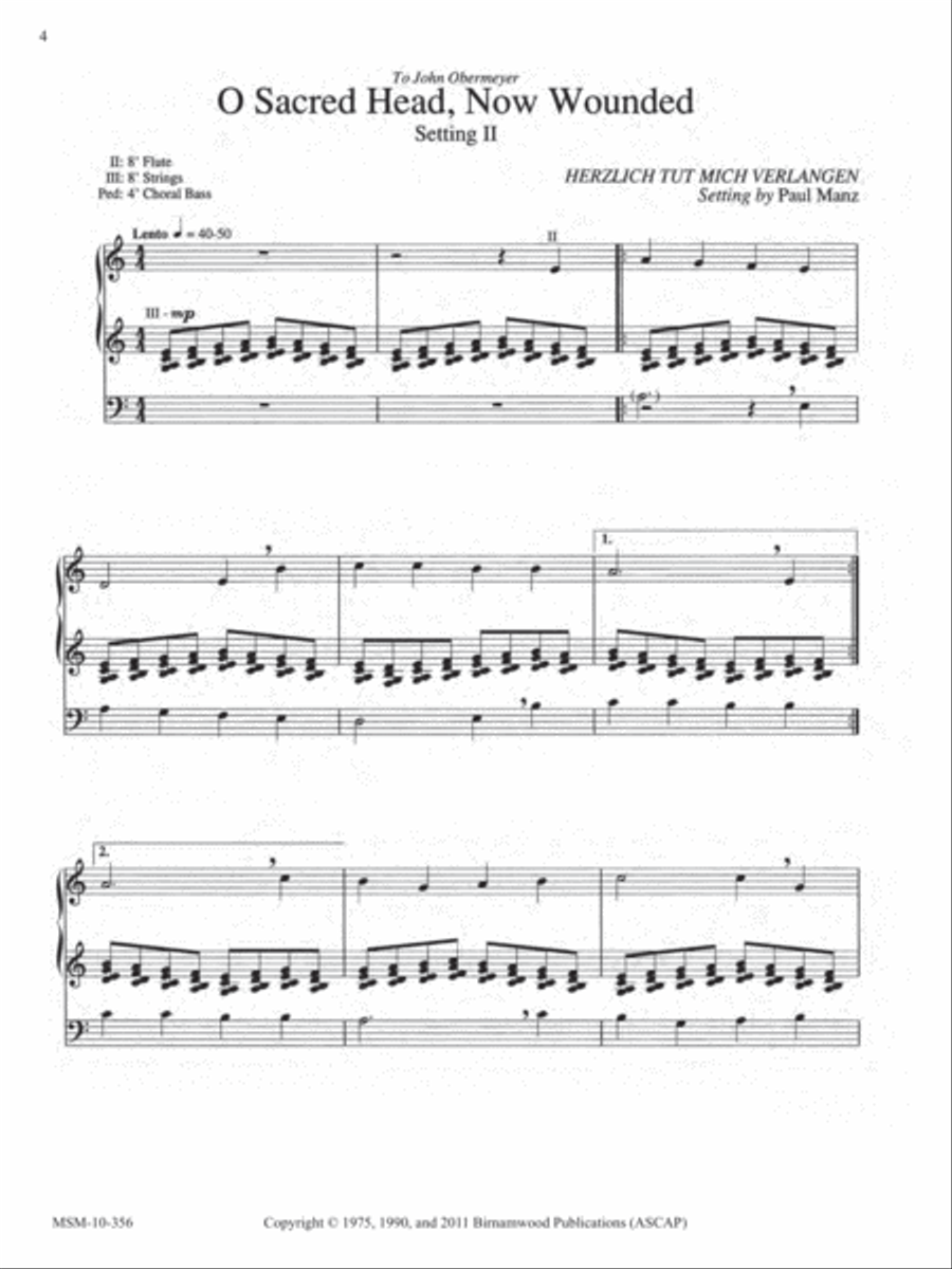 Ten Chorale Improvisations, Set 6 Organ scores gallery preview page 3