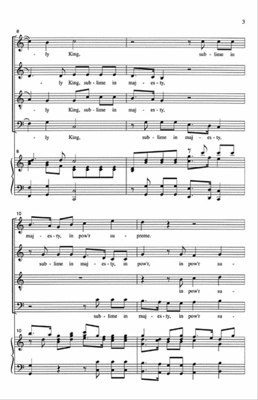 The Great Jehovah 4-Part scores gallery preview page 3