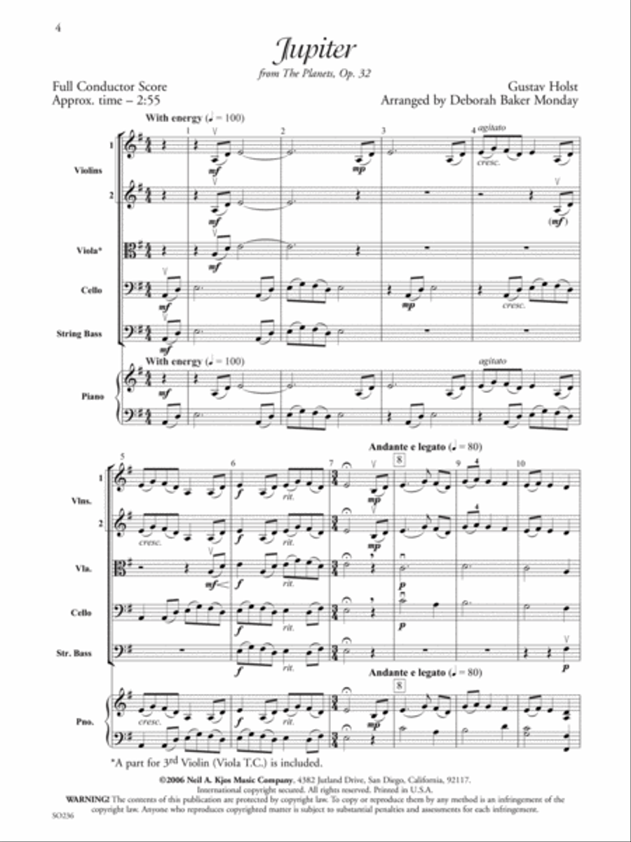 Jupiter String Orchestra scores gallery preview page 2