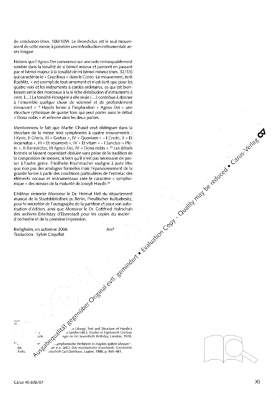Missa Sancti Bernardi von Offida in B 4-Part scores gallery preview page 12