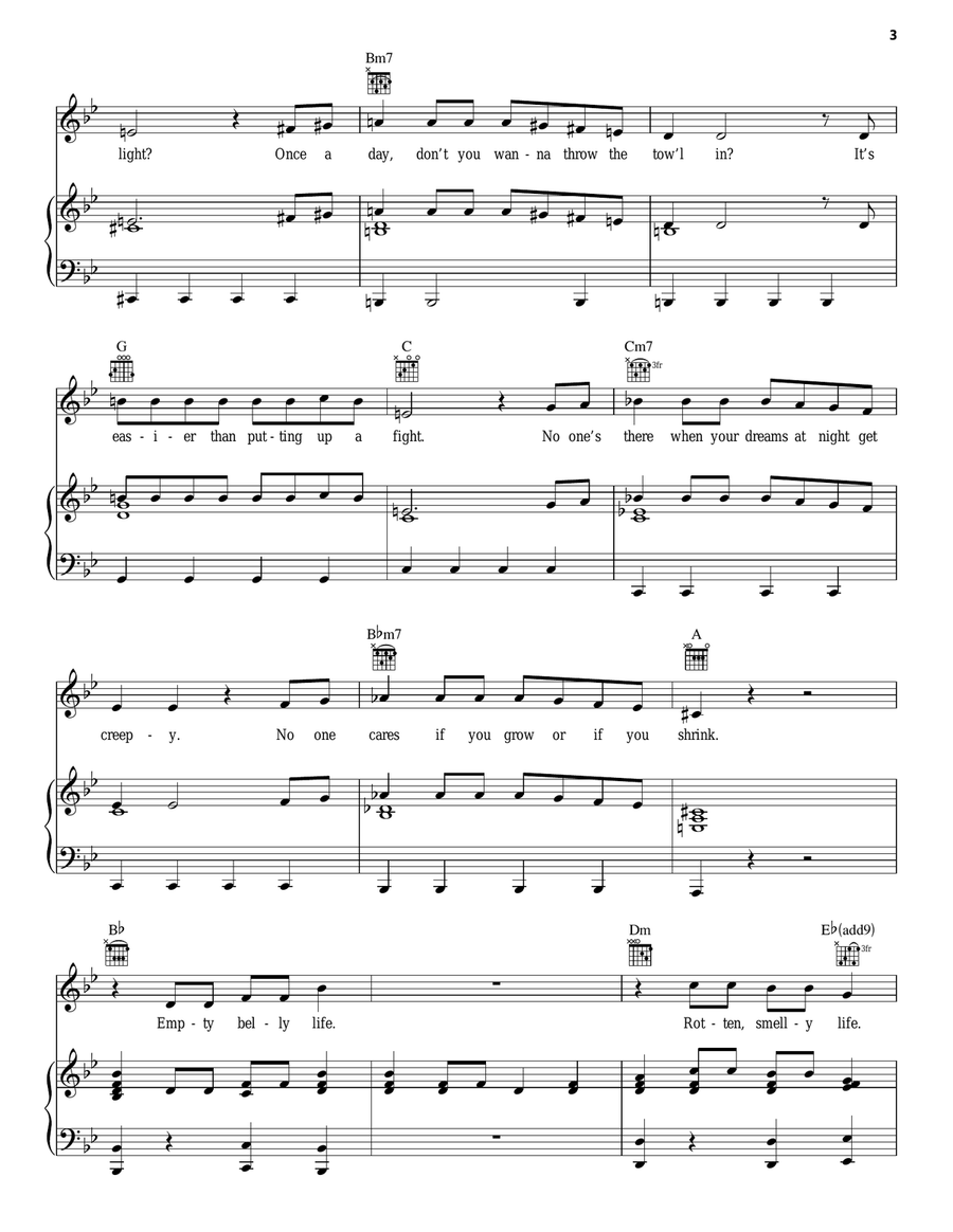 It's The Hard-Knock Life It's The Hard-Knock Life Guitar scores gallery preview page 3