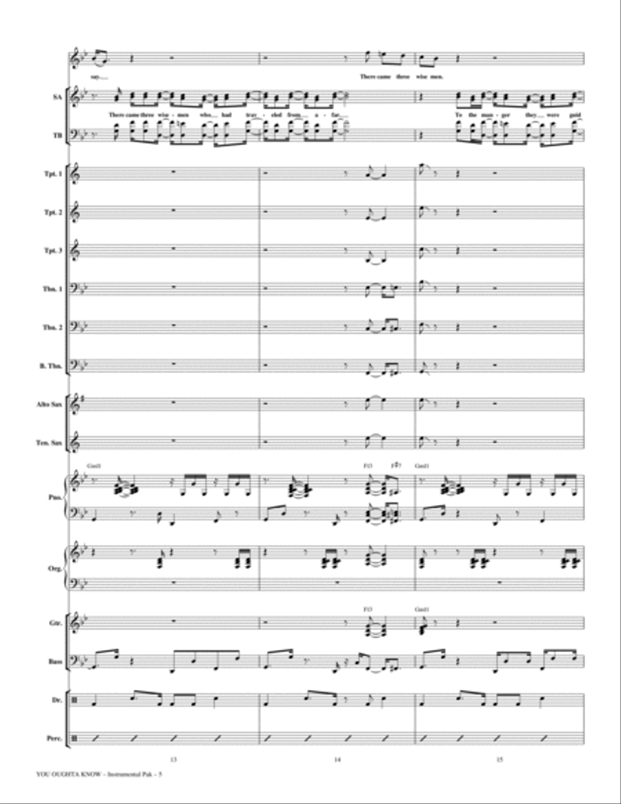 You Oughta Know - Full Score Choir scores gallery preview page 5
