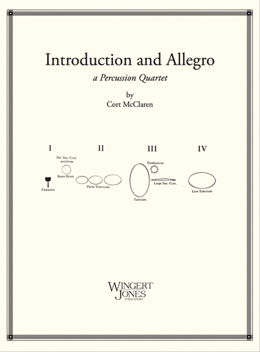 Introduction and Allegro Percussion scores gallery preview page 1