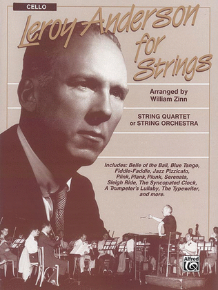 Book cover for Leroy Anderson For Strings Cello