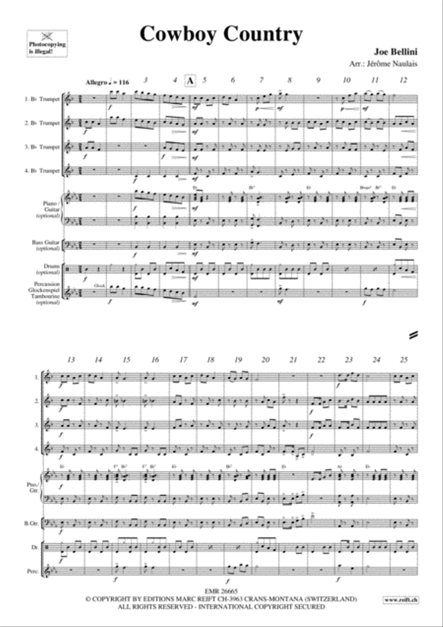 Cowboy Country Trumpet scores gallery preview page 3