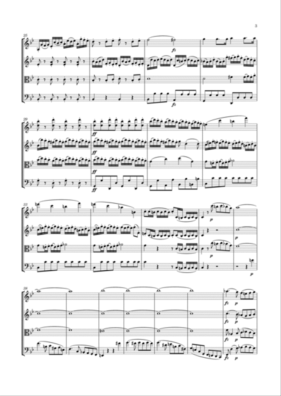 Haydn - String Quartet in B flat major, Hob.III:78 ; Op.76 No.4 