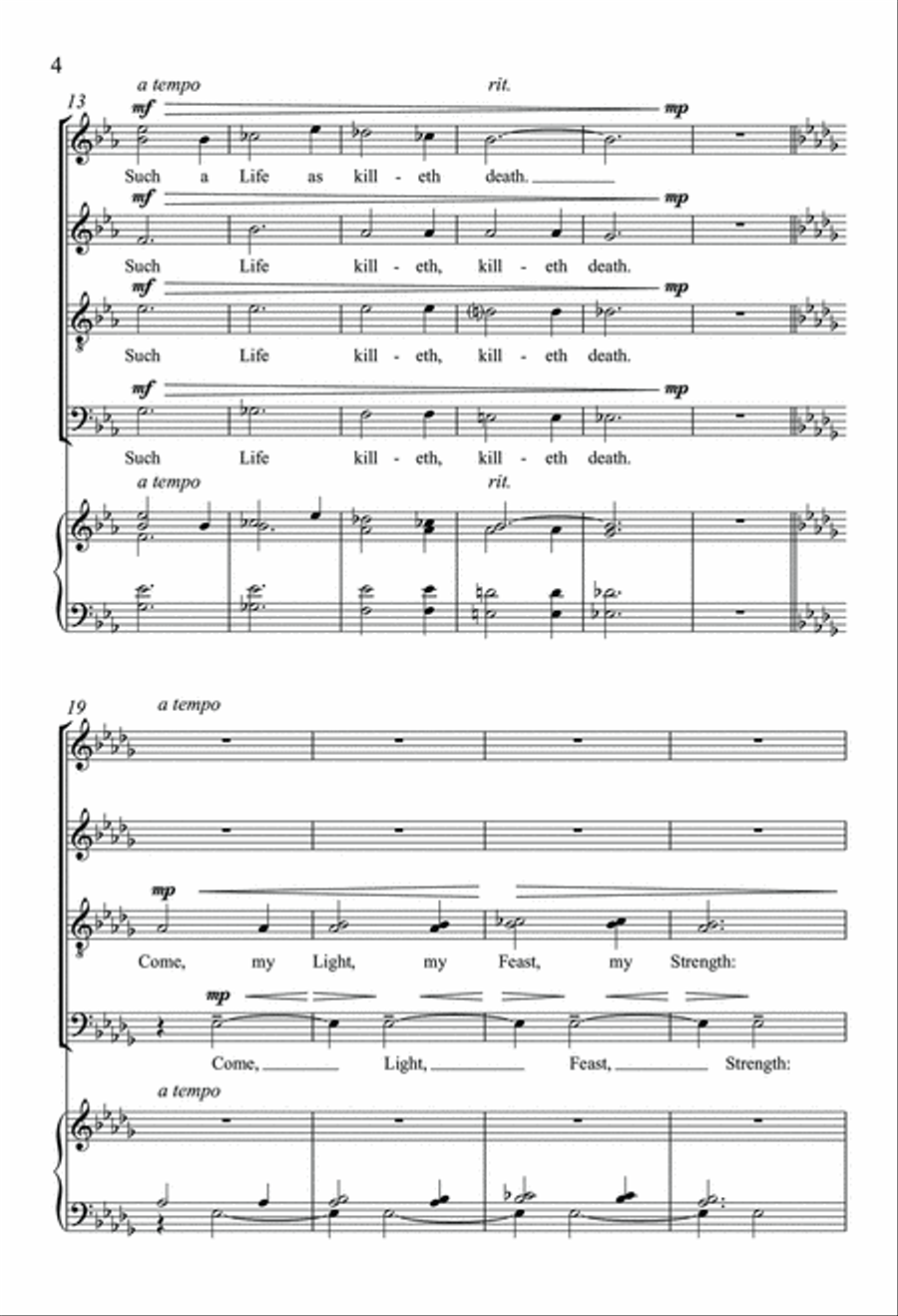 Come, My Way, My Truth, My Life Divisi scores gallery preview page 4