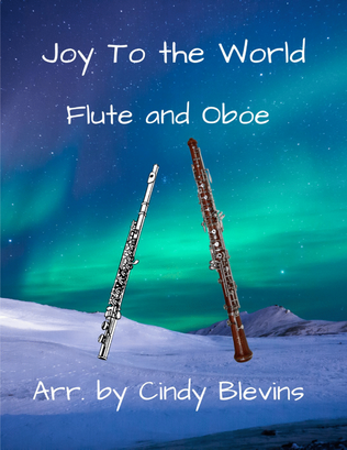 Book cover for Joy To the World, for Flute and Oboe Duet