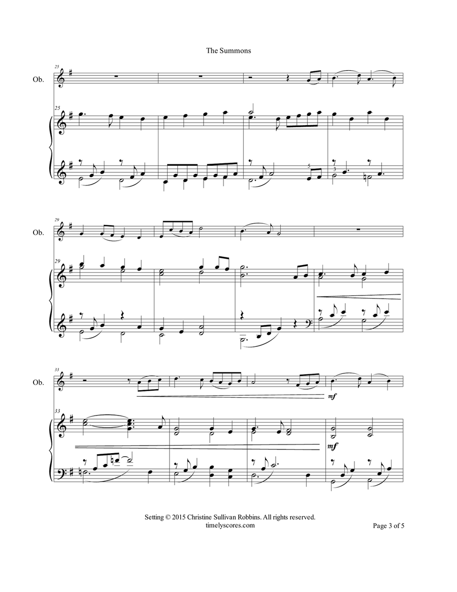 The Summons The Summons Piano scores gallery preview page 3