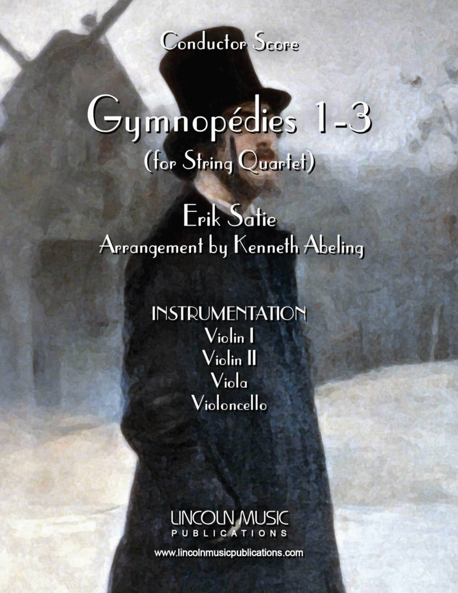 Satie – Gymnopedies No. 1-3 (for String Quartet) String Quartet scores gallery preview page 1
