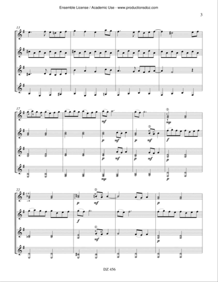 Rainbow Rivers Guitar Ensemble scores gallery preview page 3