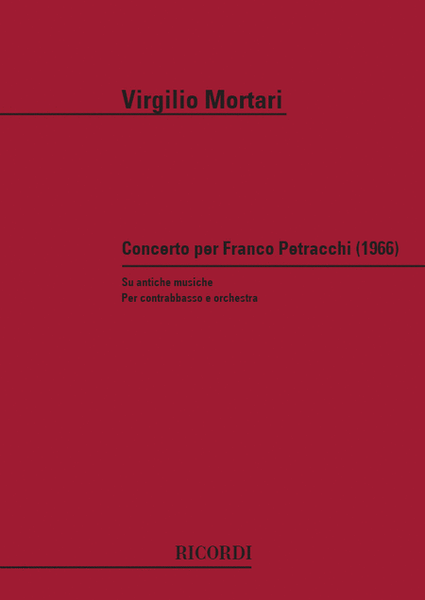 Concerto Per Franco Petracchi (Su Antiche Musiche)