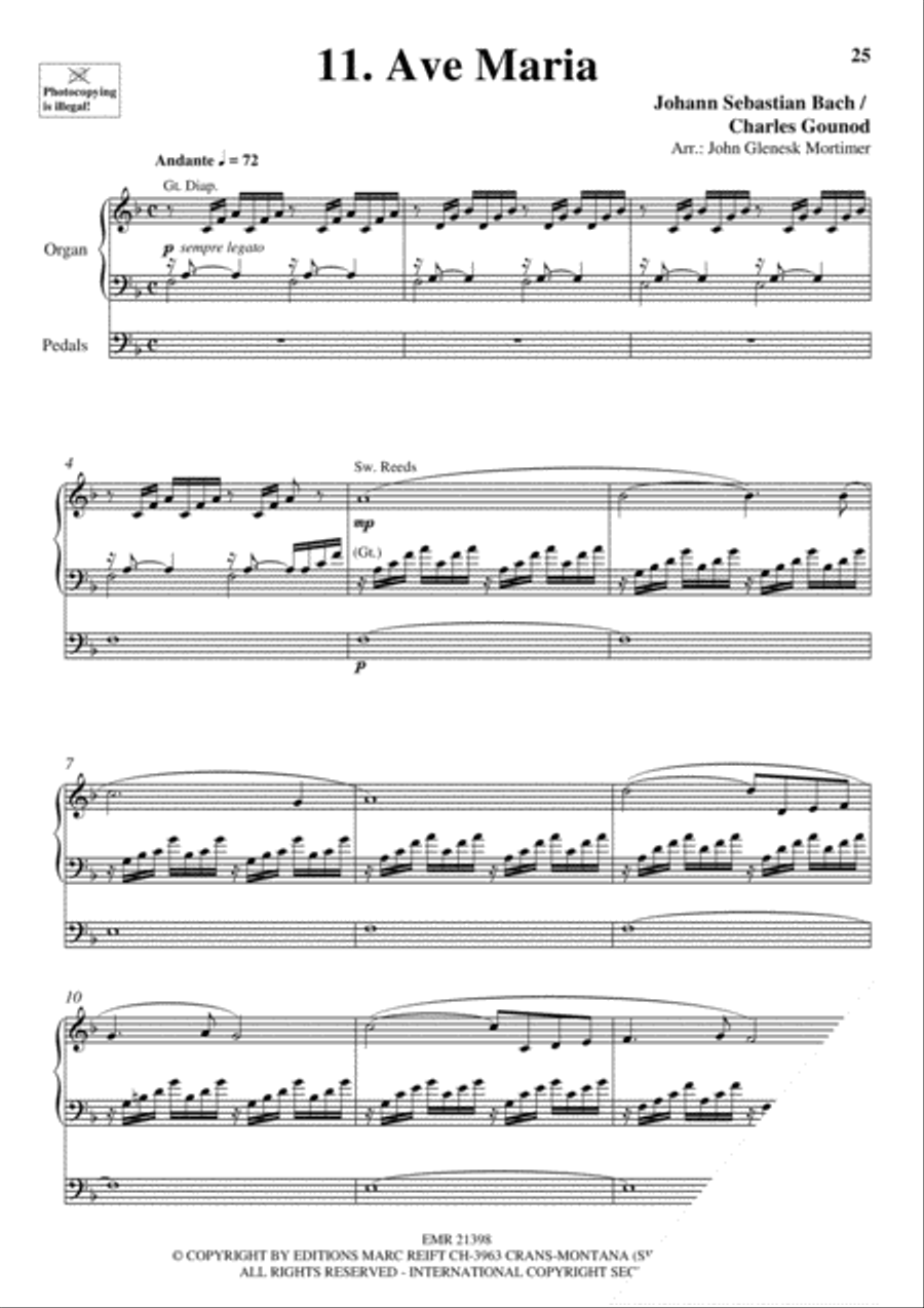 Wedding Favorites for Organ Trumpet scores gallery preview page 16