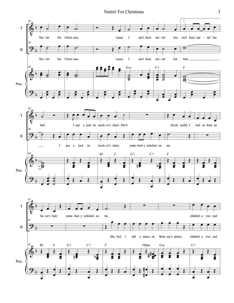 Nuttin' For Christmas TB scores gallery preview page 3