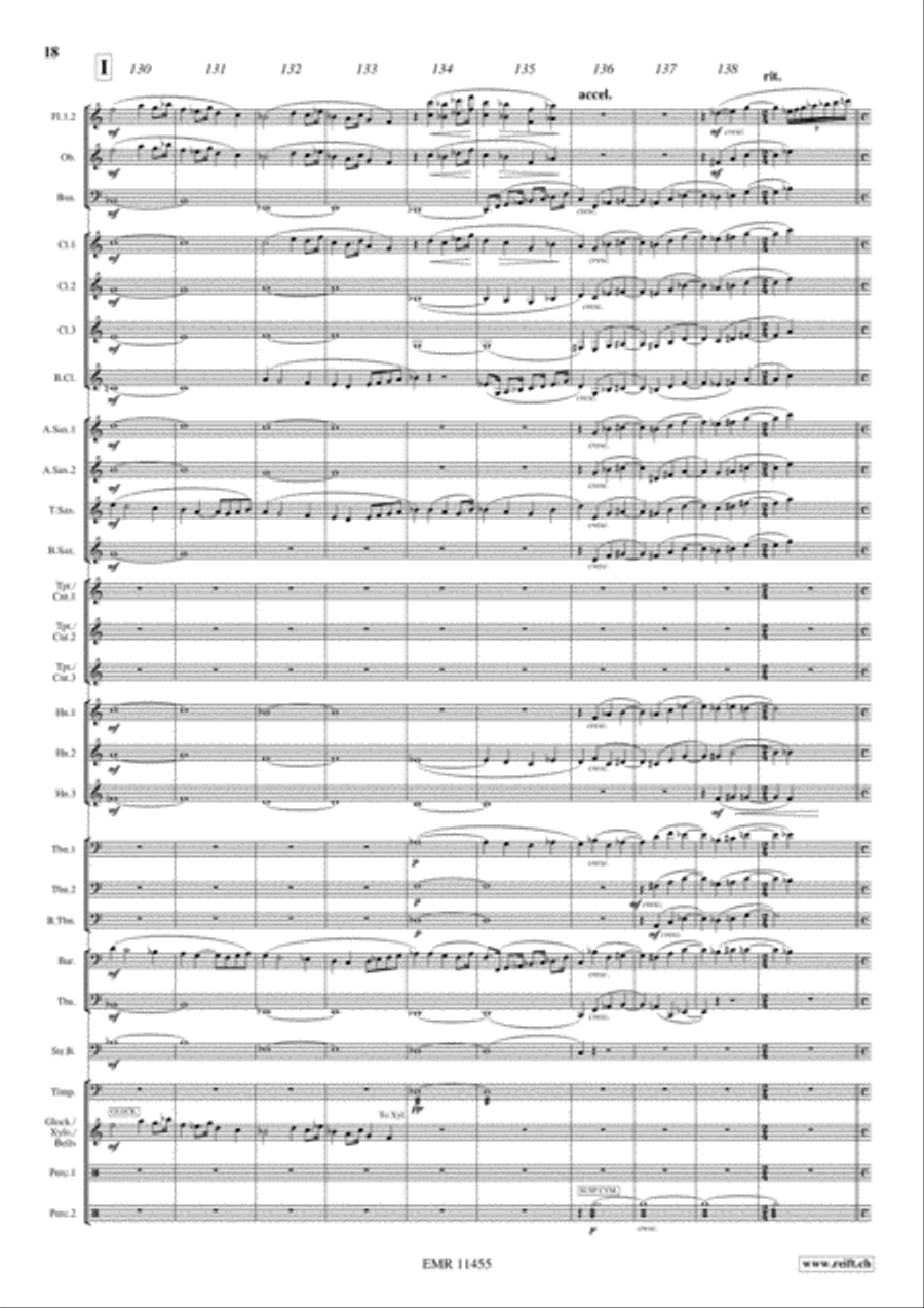 Ben Hur Suite Concert Band scores gallery preview page 19
