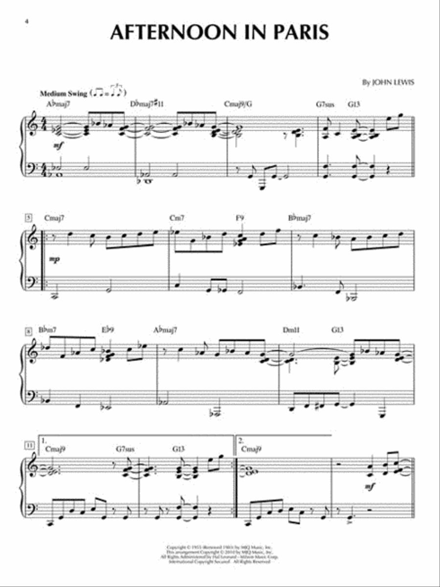 The Best Jazz Piano Solos Ever Piano Solo scores gallery preview page 3