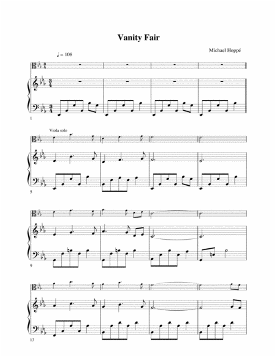 Vanity Fair String Duet scores gallery preview page 1