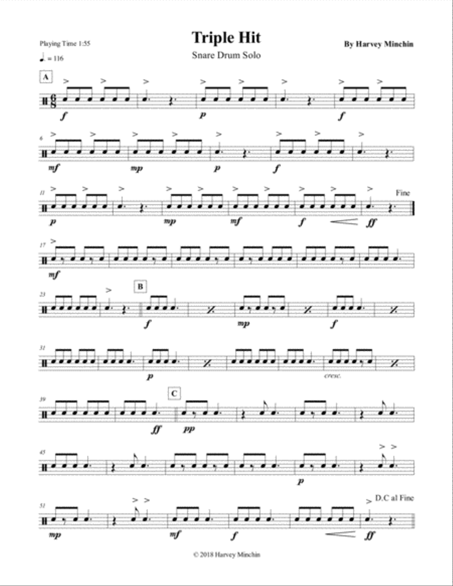 Triple Hit Drum Set scores gallery preview page 1