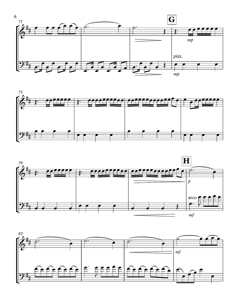 Te Bote Remix String Duet scores gallery preview page 6