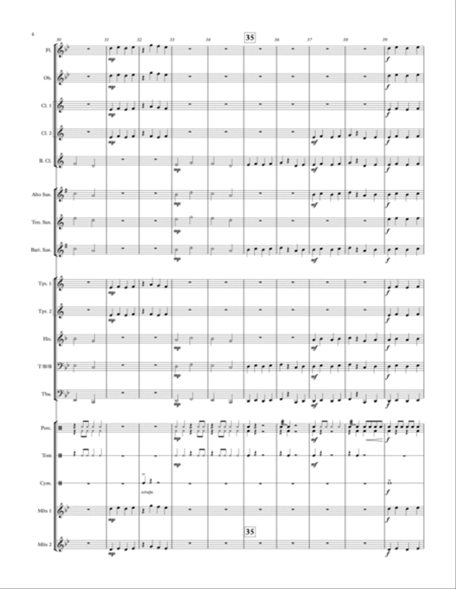 Gladiator - for concert band Concert Band scores gallery preview page 4